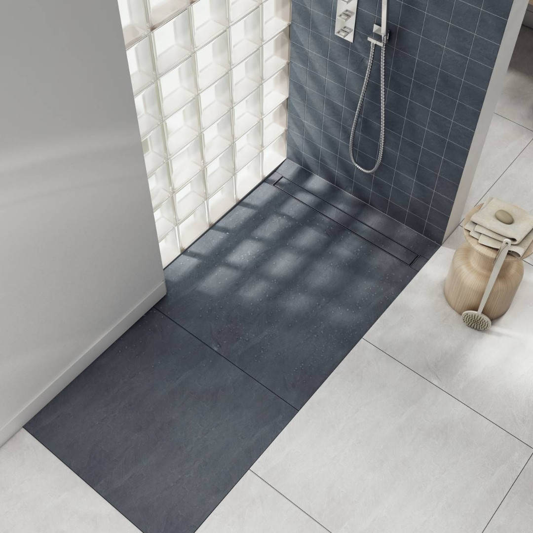 Odpływ liniowy ukryty pod płytkami